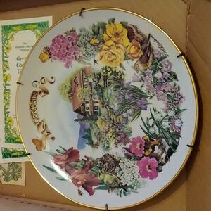 Hamilton Collection German Country Garden Plate by Dot Barlowe